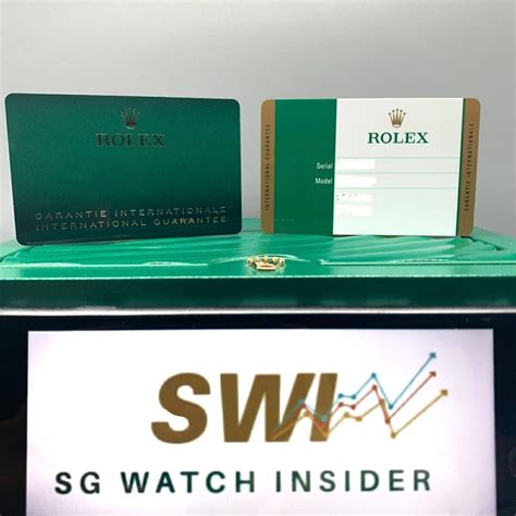 rolex green card|rolex warranty card back.